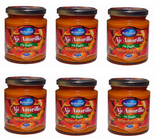 Belmont Aji Amarillo Hot Yellow Pepper Paste 8oz - 6 Pack