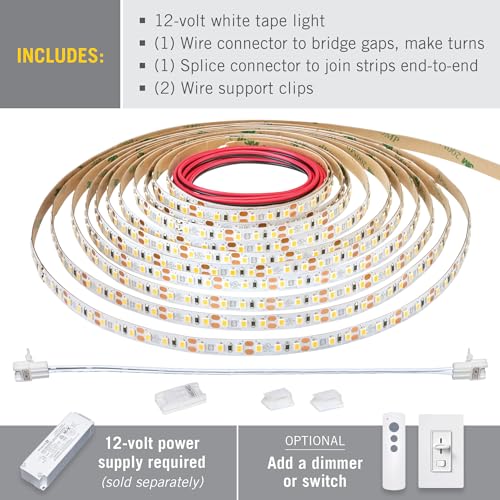 Image of Armacost Lighting RibbonFlex Pro 12V White LED Strip Lights 120 LED /m, 4000K, 16.4 ft, 153230N