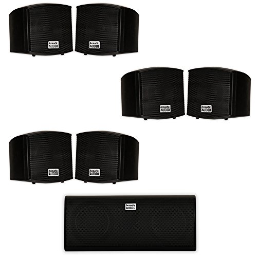 Image of Acoustic Audio AA321B and AA35CB Indoor Speakers Home Theater 7 Speaker Set