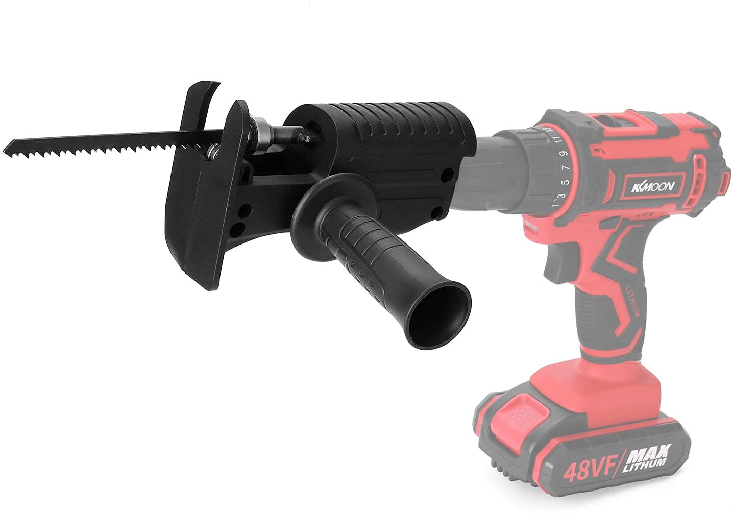Perceuse électrique Modifié Scie Électrique, scie alternative Ménage Sabre Puissance À Gabarit Portable Outil De Coupe Du Bois Avec Sans Fil Adaptateur Ensemble Main Bois Métal (11 PCS