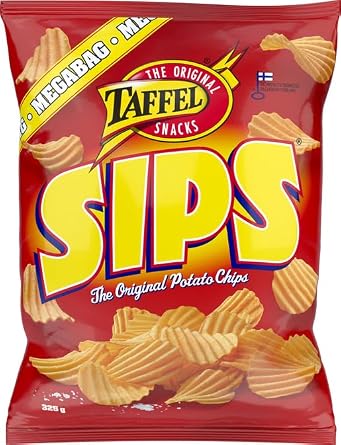 Taffel Sips Salted Chips 4 Packs of 325g 46oz