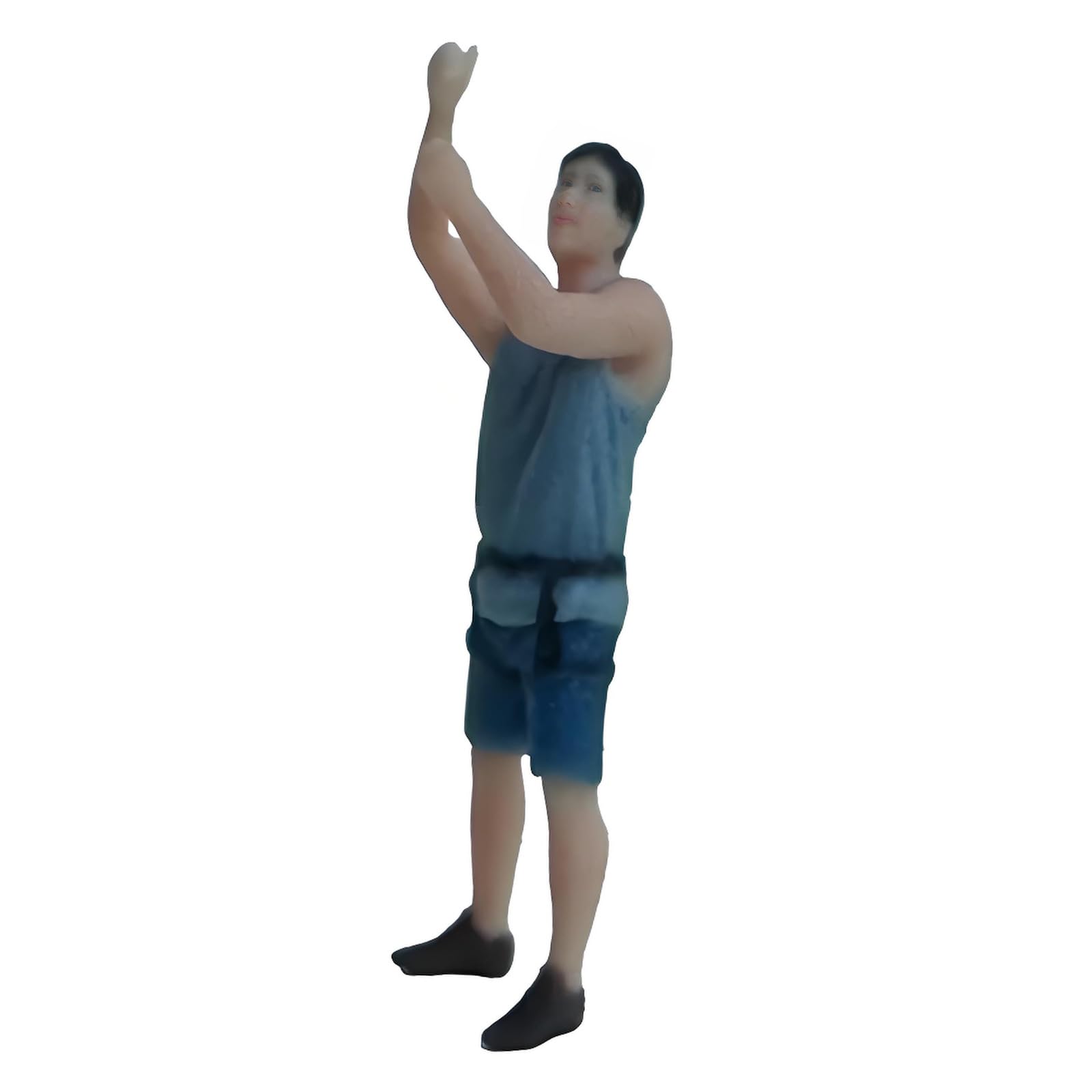 Hredyqw Rock Figure Model 1:64 Scale Hand Painted Miniature Figure for Miniature Scenes Dioramas Props,Model Car