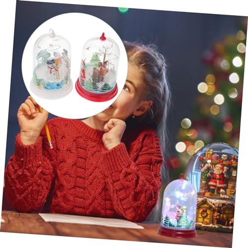 COOPHYA 2Pcs Sombra De Lâmpada De Natal Árvore De Natal Com Capa De Plástico