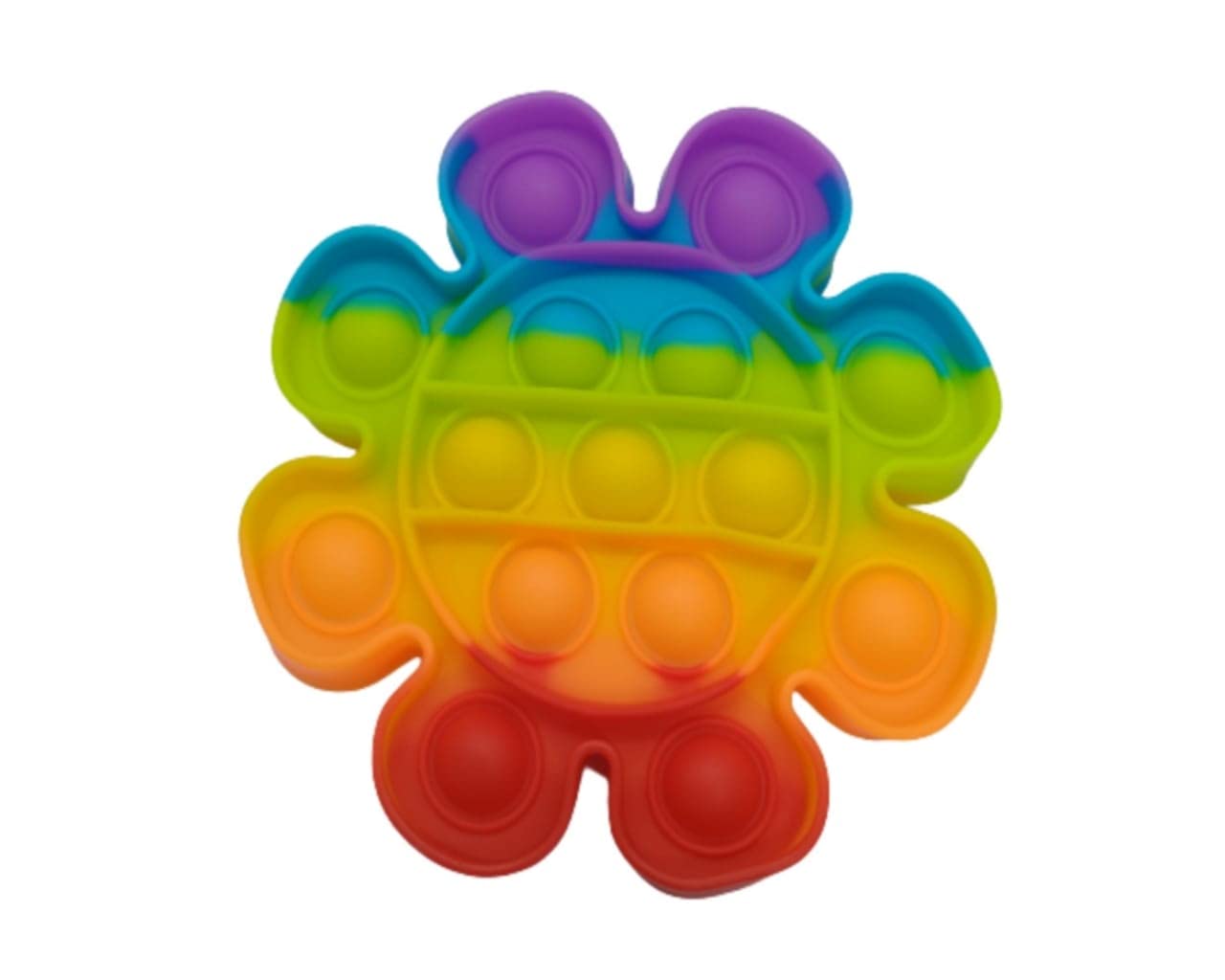 Novakart-Popit Flower Game for Kids & Toddlers Mini Pop it | popit Game Rainbow Color | Stress Relief Toys Combo Multicolor (Pack of 1)