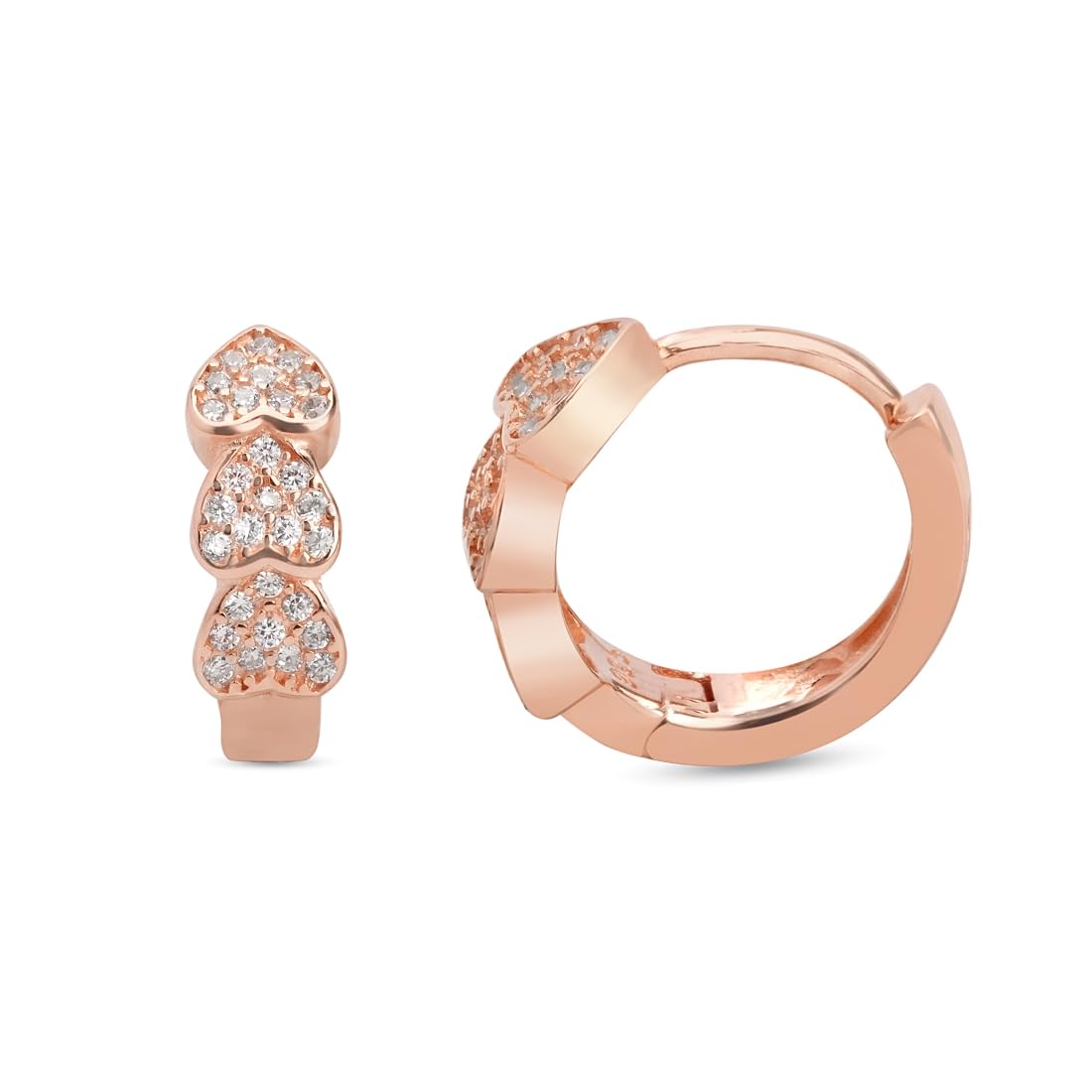 See full amazon price history chart for ZAVYA 925 Sterling Silver Cubic Zirconia Heart Rose Gold Plating Hoop Earrings | | Gift for Women and Girls | With Certificate of Authenticity and 925 Hallmark ZAVYA 925 Sterling Silver Cubic Zirconia Heart Rose Gold Plating Hoop Earrings | | Gift for Women and Girls | With Certificate of Authenticity and 925 Hallmark (B0D361DZNV) Amazon Price History, Amazon Price Tracker