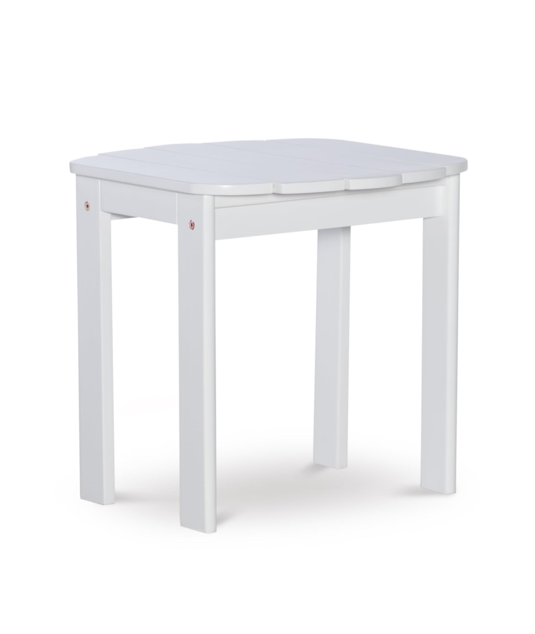 Table d'appoint Adirondack blanche en bois pour moments de détente au jardin