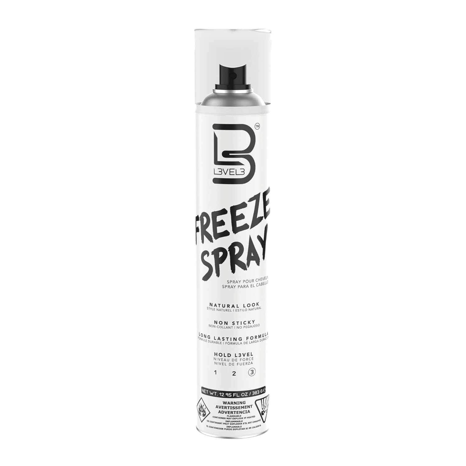 L3 Spray pour cheveux Level 3 - Longue durée et forte - 400 ml