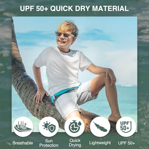 Image of Kanu Surf Boys' Toddler Troy Stripe Swim Trunks