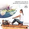 RW8 Plus Foldable Wood Water Rowing Machine with APP, Rowing Machine Water Resistance for Home Use with LCD Monitor, Wood Indoor Rower, Soft Seat
