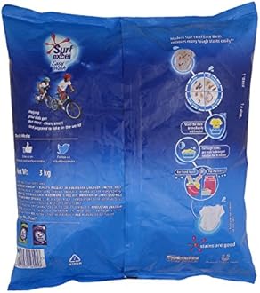 Surf Excel Detergent Powder - Easy Wash, 3kg Pouch