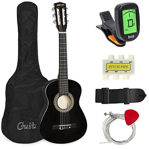 Best Choice Products 30in Kids Classical Acoustic Guitar Beginners Set w/Carry Bag, Picks