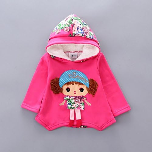Yao Spring Autumn Winter Little Baby Girls Clothing Set Warm Velvet Hoodie and Pants - Image 3