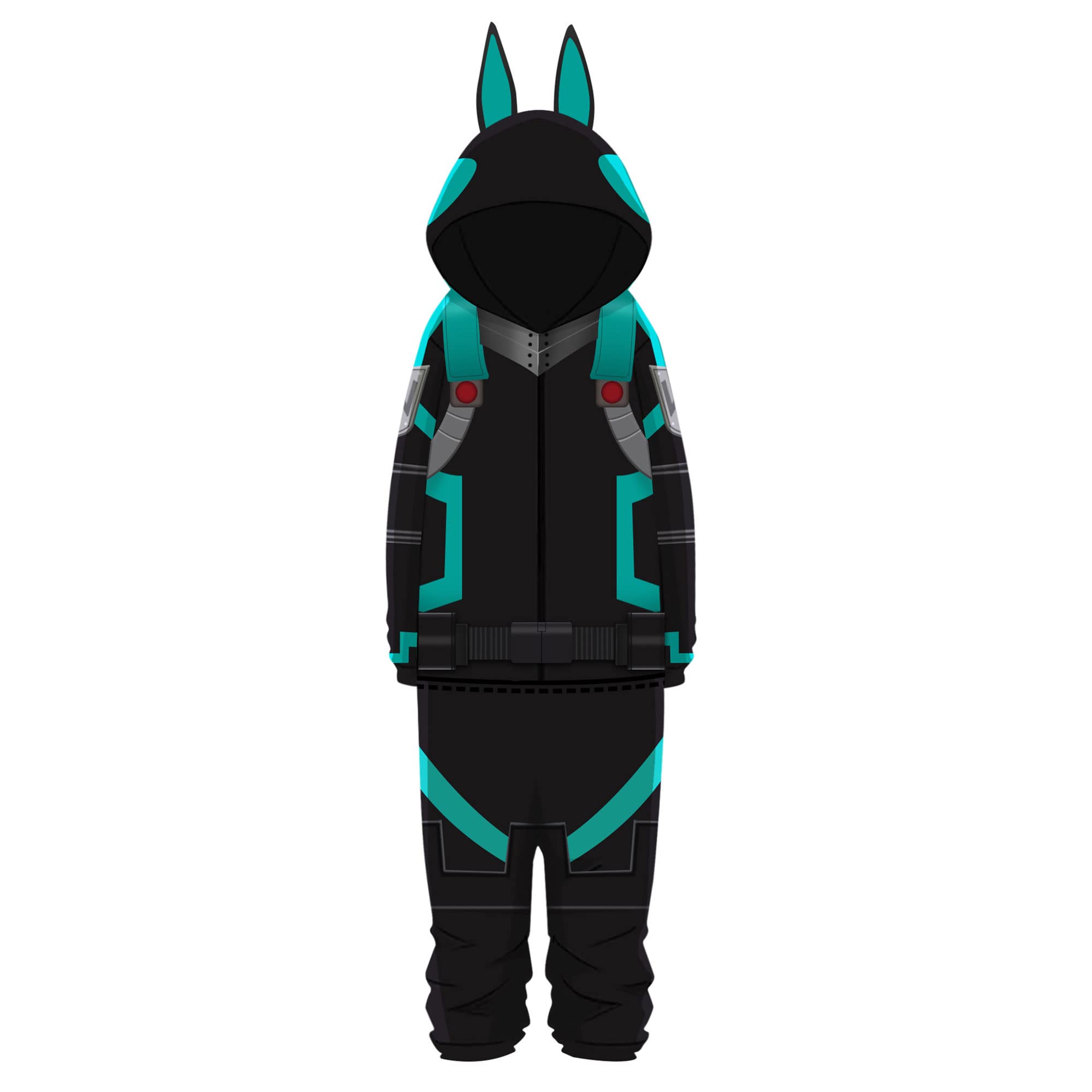 Zhongkaihua My Hero Academi Combinaison pyjama Midoriya Izuku/Todoroki Shouto/Bakugō Katsuki Anime Cosplay Halloween Party Costume pour fans de MHA Unisexe