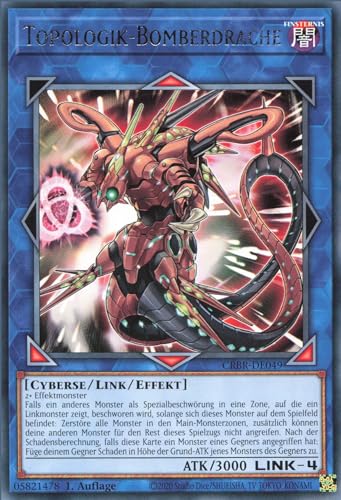 Topologik-Bomberdrache CRBR-DE049 Rare Deutsch Boosterfrisch 1. Auflage - Crossover Breakers - mit ReCollectibles-Versandschutz - für Yu-Gi-Oh!