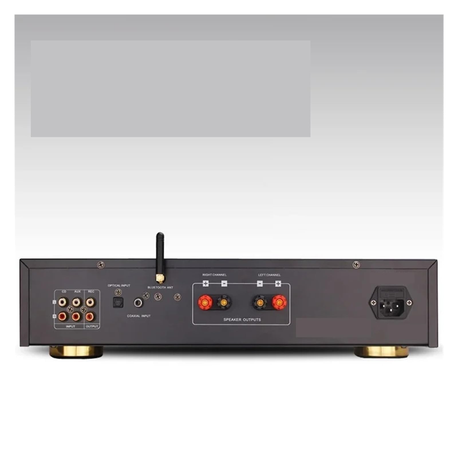 Amplificateur de Haut-Parleur stéréo HiFi 2.0 Double Canal 160 W x 2, Bluetooth 5.0, télécommande pour Home cinéma