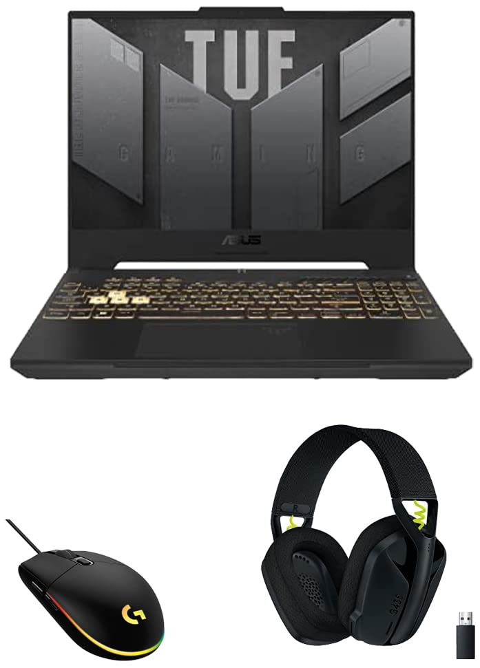 Image of ASUS TUF Gaming Laptop (AMD R7 5000 Series /16GB RAM & 512GB SSD Storage /3060 Graphics)+Logitech G G102Wired Gaming Mouse+Logitech G435 Gaming Bluetooth Wireless Over Ear Headphones with Mic - Black