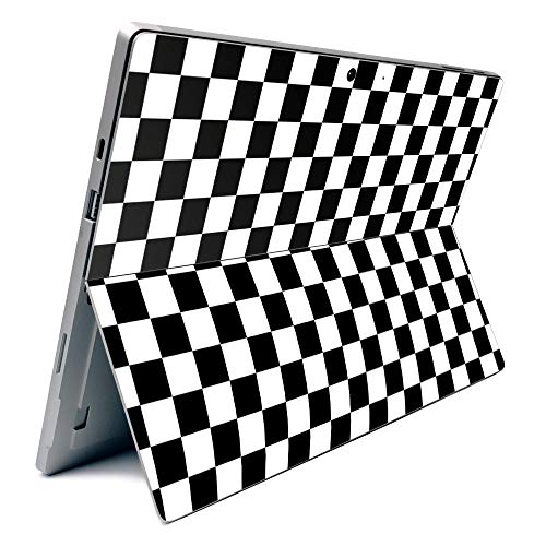 Image of MightySkins Carbon Fiber Skin for Microsoft Surface Pro 7 - Check | Textured Carbon Fiber Finish | Easy to Apply, Remove, and Change Styles | Made in The USA