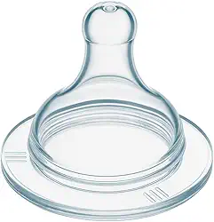 Bico Universal Redondo para Mamadeira, 100% Silicone, Tamanho Grande (1)