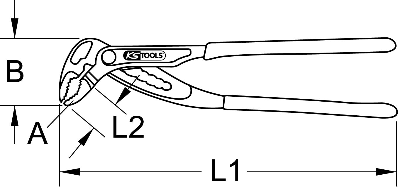KS Tools 115.8500 Pico de loro, 61,5mm