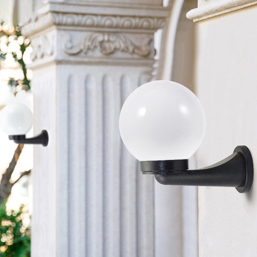 OSALADI 2 Paralumi Globo In Acrilico Bianco 15cm Per Lampade Da Parete O Sospensione - Coperture Sferiche Decorativi