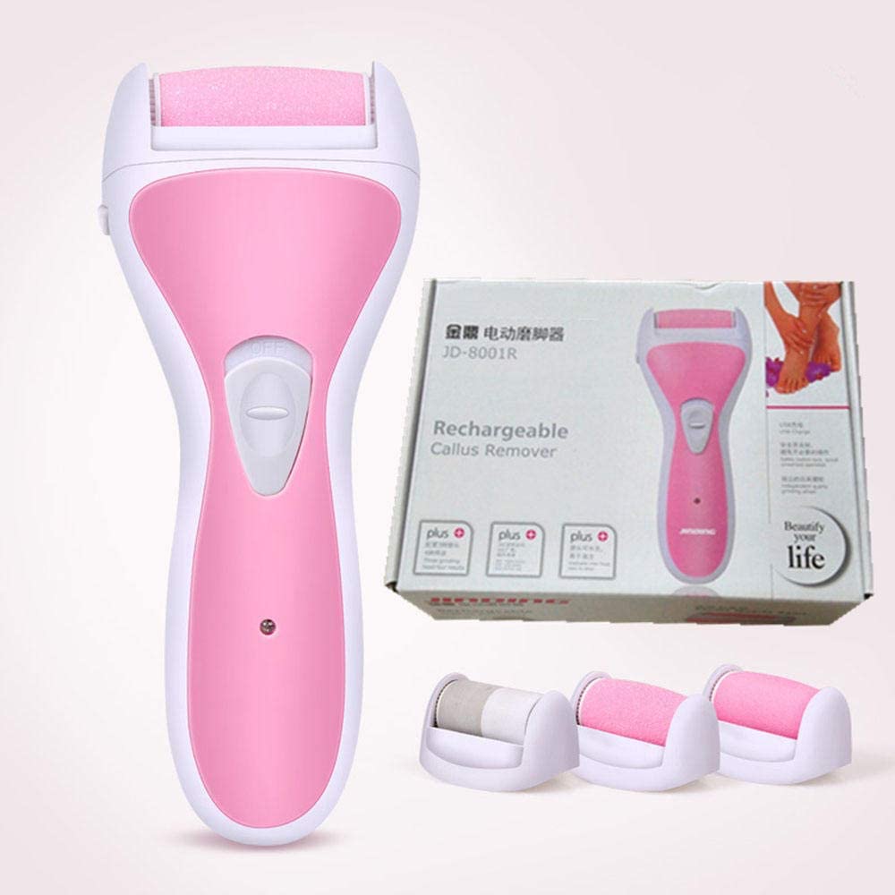 Lima eléctrica para pies Removedor de Callos eléctrico Lima de Piel Muerta Dura Pies Depurador Pedicura Talones Dedos de los pies para pulir Rodillo Cepillo de Limpieza Exfoliante