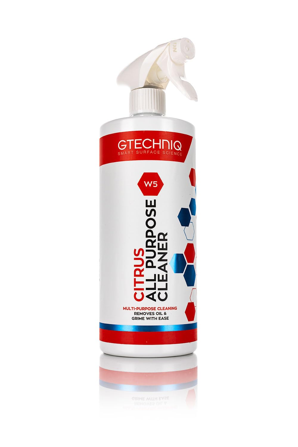 Gtechniq W5 All Purpose Cleaner - Car Degreaser Spray for Oil, Grease and Stain Remover. Suitable for Most Surfaces and Car Wheel Cleaner, 100% Biodegradable Car Cleaning Products. 1L