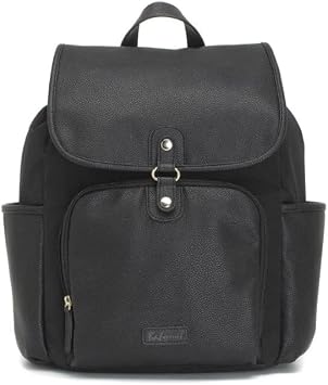 Babymel Freddie Vegan Leather Changing Backpack - Black