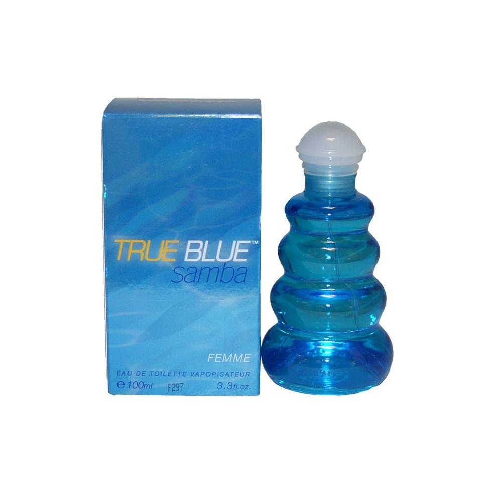 Samba True Blue Perfume by Perfumers Workshop for Women. Eau De Toilette Spray 3.3 oz / 100 Ml