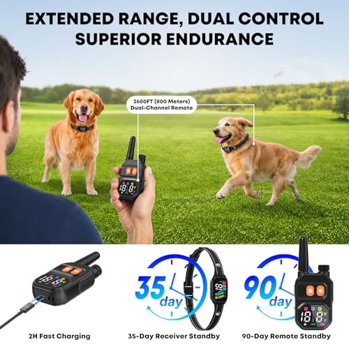 SQBEBS Dog Bark Collar with Remote: 2-in-1 Bark & Shock Collar by SQBEBS - Used condition - Image 4