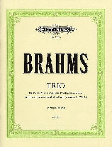 Brahms: Trio in Eb Major Op.40 for Horn, Violin and Piano      Sheet music