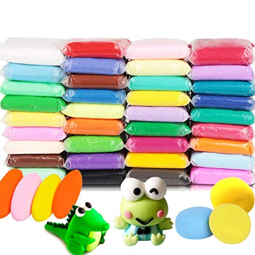 36 Color Ultra Light Air Dry Clay with Tools DIY Magic Clay as Best Crafts Present for Kids