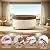 Zadst Cycle Table Cover Waterproof, Patio Furniture Round Table Covers, 600D Heavy Duty Round Table Cover for Anti-UV, Rip Resistant, Water Resistant,?XX-Large, Brown & Beige?, YZ8005