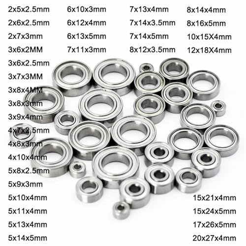 Rodamientos de bolas miniatura 17x30x7mm para reparar transmisiones de coche RC 2