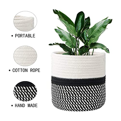 2 Pezzi Cesto in corda di cotone intrecciato,Cesto...