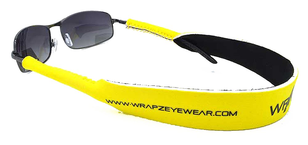 WrApz Bright Yellow Neoprene Floating Glasses Retaining Strap