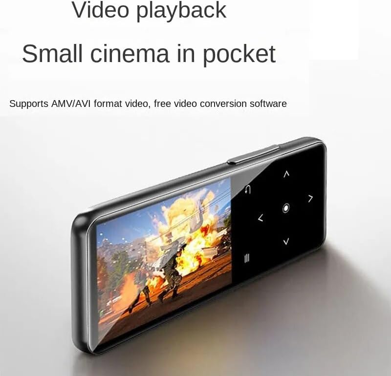 Miniatura 5 de Reproductor de MP3, reproductores MP3 MP4 de 32 GB con Bluetooth 5.2 soporta música sin pérdidas, altavoz HD integrado, reproducción de