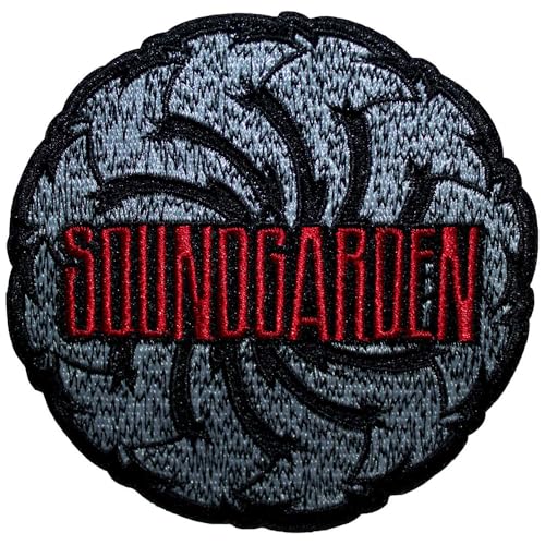 Soundgarden Logo Swirl B&W Woven Patch Size One Size