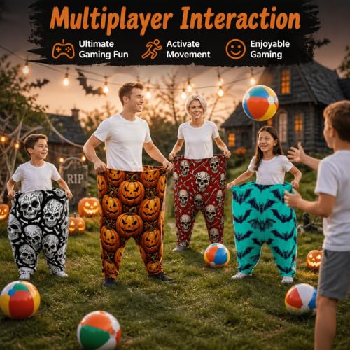Waldauge Halloween Granny Pants Yard Game 4 Pack, Spooky Pumpkin Bat Skull - image 5