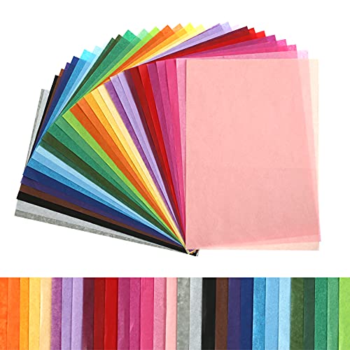 Amazon | Kesote 薄葉紙 おはながみ お花紙 300枚入 30色 A4判