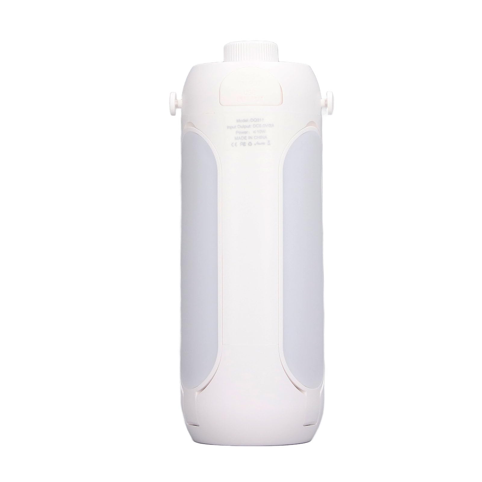 Fafeicy Lanterna da Campeggio Pieghevole con 4 Pannelli Regolabili, (WHITE) | Ricaricabile Via USB, ABS Impermeabile, 720 Regolabili, modalità Torcia e SOS, Gancio per Tenda o escursioni.