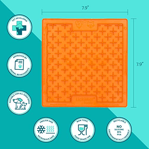 LickiMat Classic Buddy, Slow Feeder for Dogs, Lick Mat, Boredom Anxiety Reducer; Perfect for Food, Treats, Yogurt, or… - Image 4