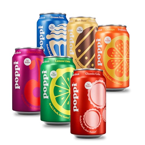 Poppi Sparkling Prebiotic Soda Game Day Variety Pack