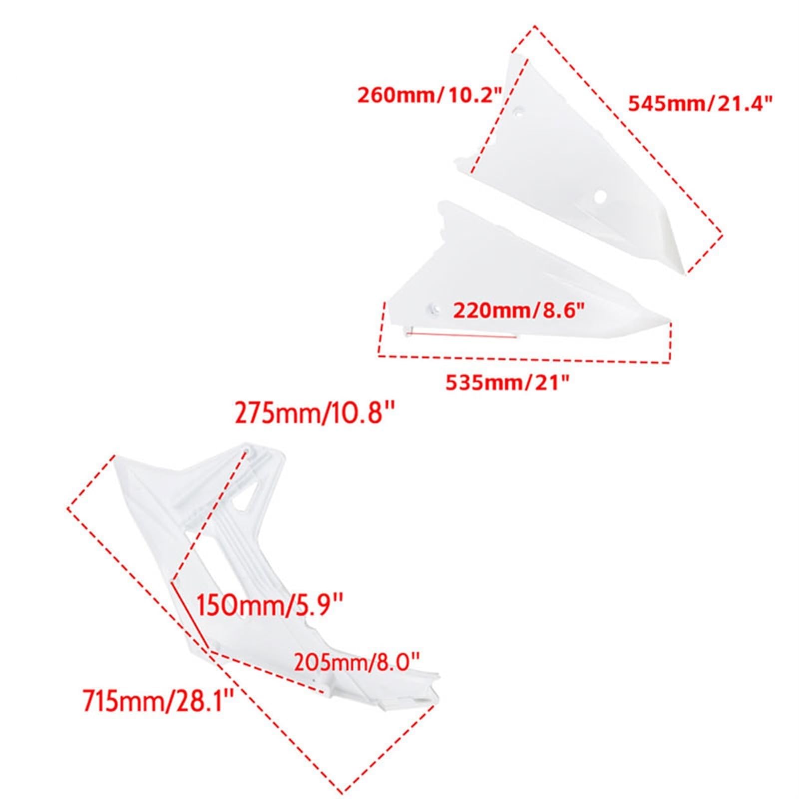 CRF450 przedni tylny błotnik panel boczny zestaw owiewki