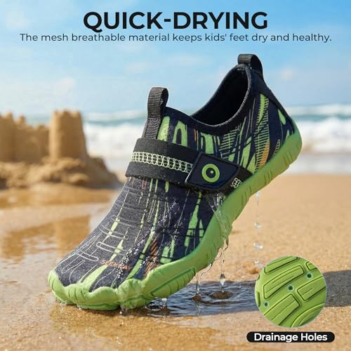 Image of SEEKWAY Barefoot Water Shoes for Kids - Wide Toe Box and Quick-Dry Sand Shoes Toddler for Hiking Swim Beach Pool Kayak Sport Accessories, Camping Essentials Must-Haves for Boys Girls Sizes