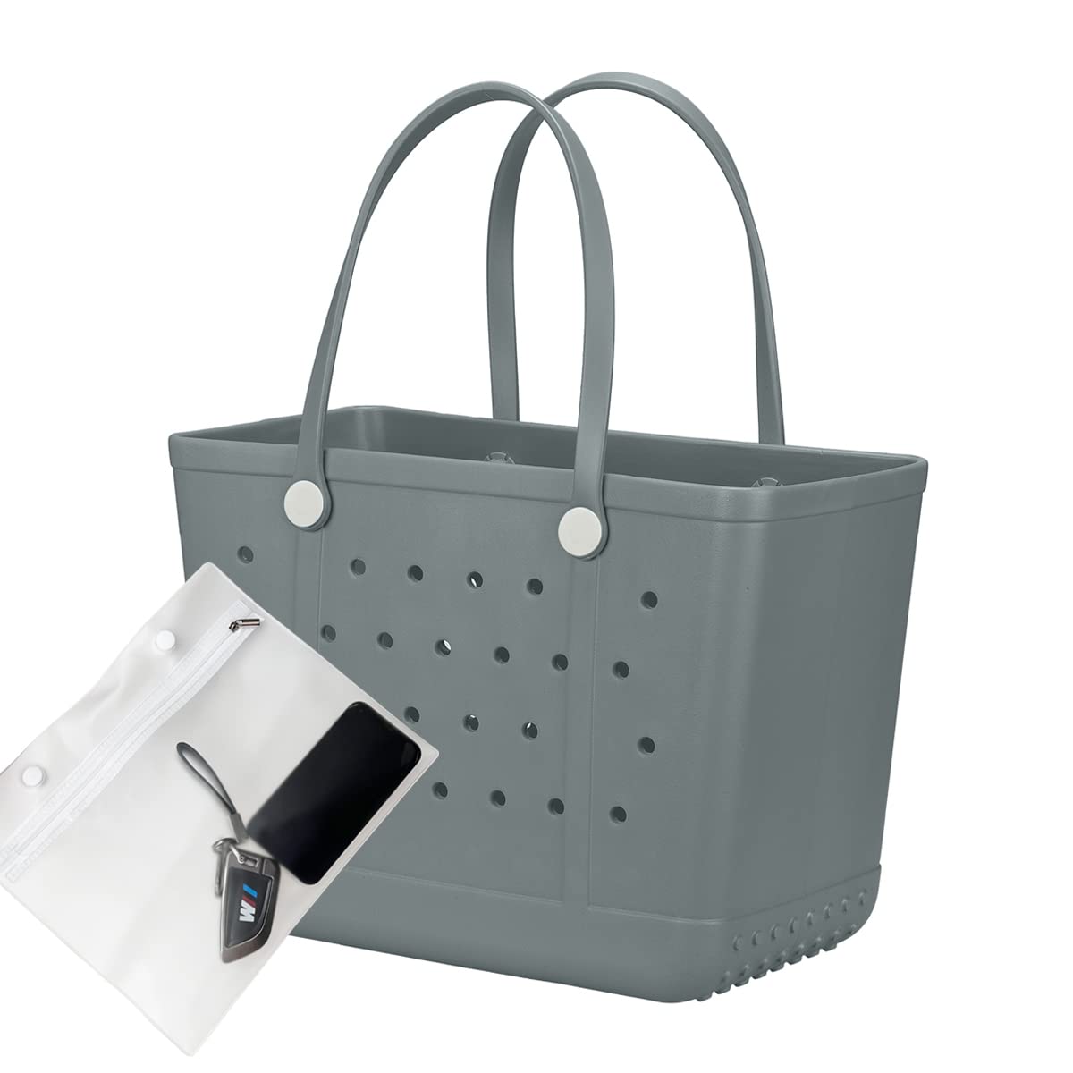 Beach Bag X Large Rubber Beach Tote Bag, Waterproof Washable Open for Women Croc Bag Hand Bag for Beach Pool Yoga