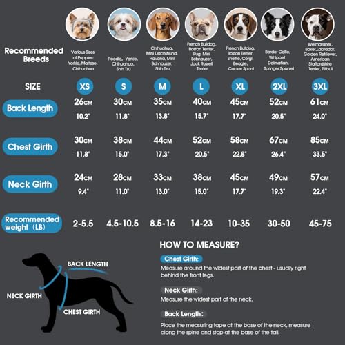 ASENKU Hundemantel Winter, Hundemantel wasserdichte für Kleine Hunde Warme Fleece Hundejacke mit Geschirr Winddichte Wintermantel Hund Kleidung für Malteser Dackel Französische Bulldogge M