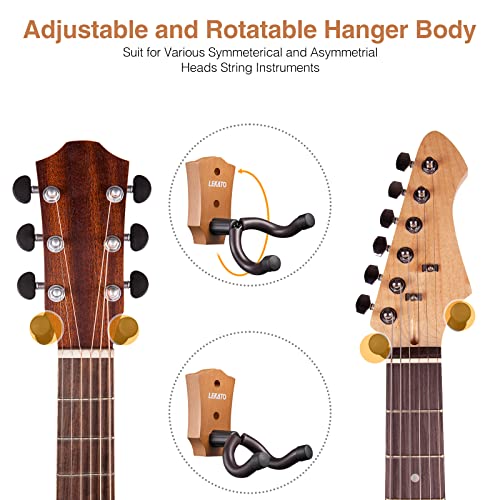 LEKATO Lot de 5 supports muraux en noyer noir pour instruments à cordes, guitares, basses, ukulélé folk, violon… - Les Beatles, Paul McCartney, John Lennon, RIngo Starr, George Harrison LEKATO Lot de 5 supports muraux en noyer noir pour instruments à cordes, guitares, basses, ukulélé folk, violon… – Image 5