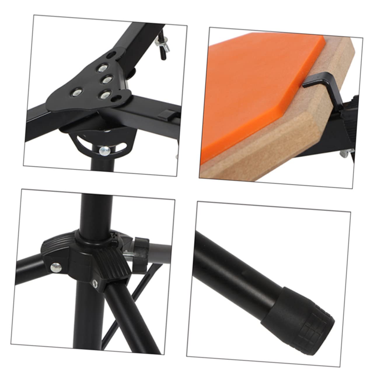 Hemoton Sturdy Dumb Drum Holder Abs Material Snare Drum Practice Pad Stand for Beginners