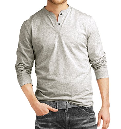 Image of fanideaz Men's Cotton Full Sleeve Henley T Shirts for Men