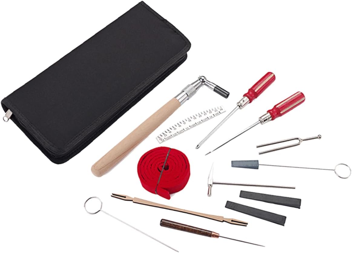 Abaodam Musical Tuning Accessory Piano Tuning Hammer Mutes Temperament Strip Tools for Piano